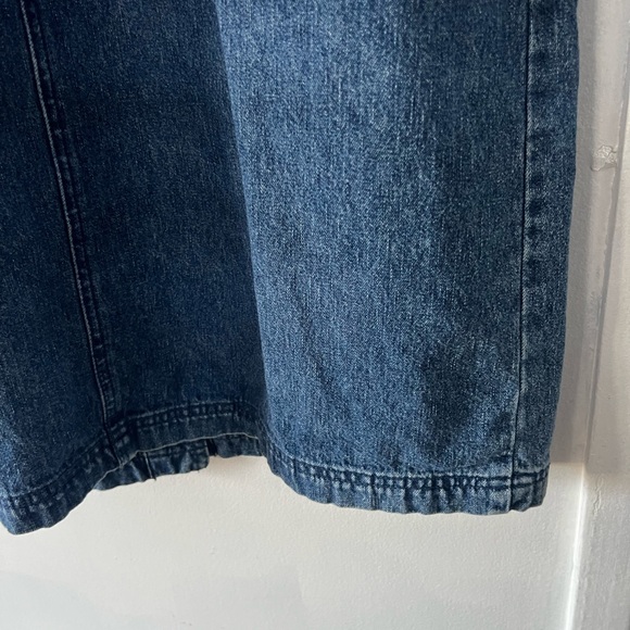 Vintage Denim Button-Up Vest Dress - Picture 9 of 14